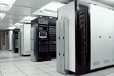 racks and servers in datacenter